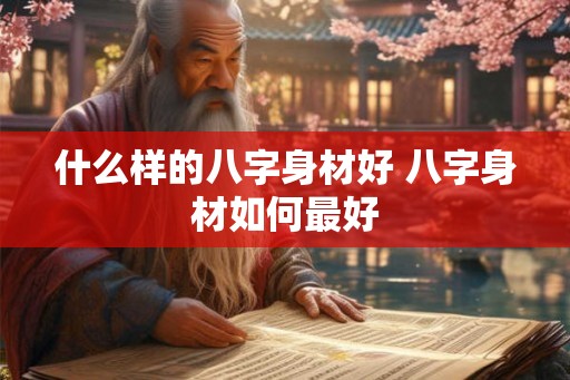什么样的八字身材好 八字身材如何最好 什么样的八字身材好 八字身材如何最好
