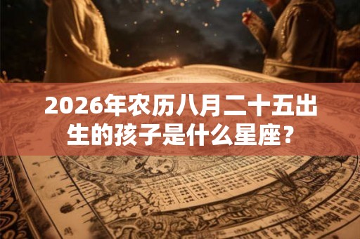 2026年农历八月二十五出生的孩子是什么星座？
