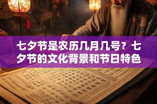 七夕节是农历几月几号?七夕节的文化背景和节日特色 七夕节是农历几月几号?七夕节的文化背景和节日特色