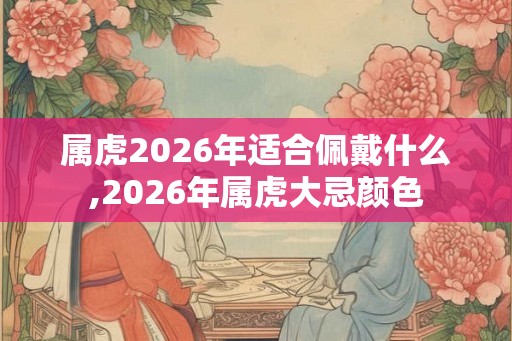属虎2026年适合佩戴什么,2026年属虎大忌颜色 属虎2026年适合佩戴什么,2026年属虎大忌颜色