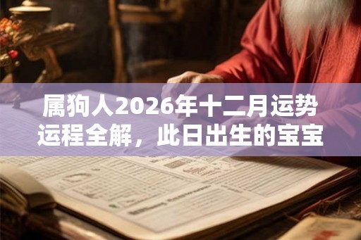 属狗人2026年十二月运势运程全解，此日出生的宝宝命运如何？