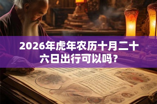 2026年虎年农历十月二十六日出行可以吗? 2026年虎年农历十月二十六日出行可以吗?