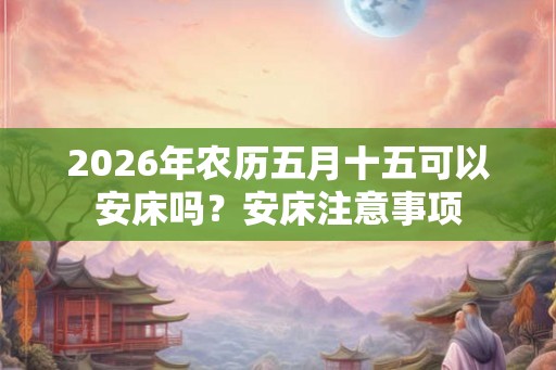 2026年农历五月十五可以安床吗？安床注意事项