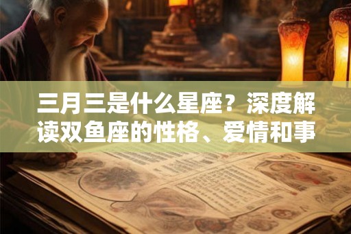三月三是什么星座？深度解读双鱼座的性格、爱情和事业