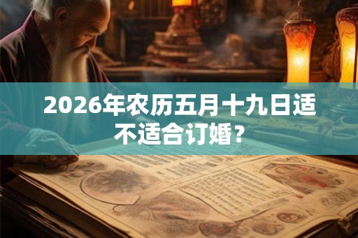 2026年农历五月十九日适不适合订婚？