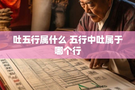 吐五行属什么 五行中吐属于哪个行