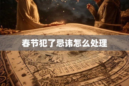 春节犯了忌讳怎么处理 春节犯了忌讳怎么处理