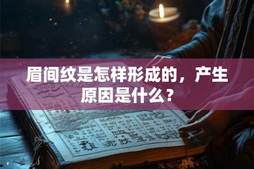 眉间纹是怎样形成的，产生原因是什么？