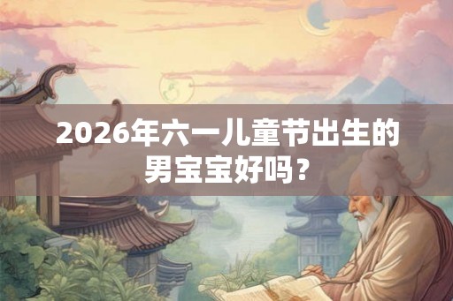 2026年六一儿童节出生的男宝宝好吗？