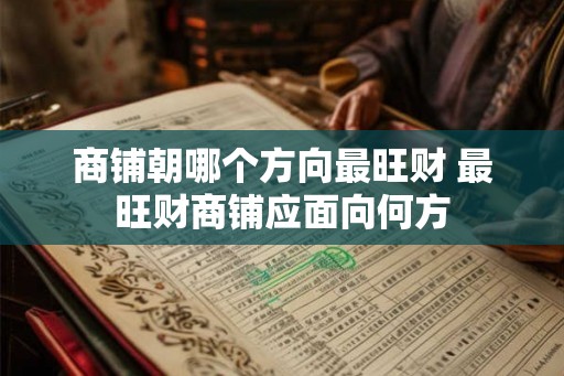 商铺朝哪个方向最旺财 最旺财商铺应面向何方