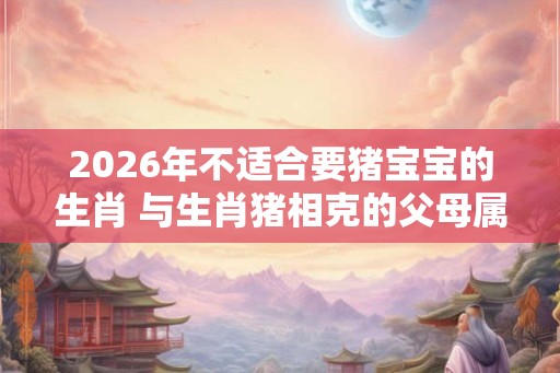 2026年不适合要猪宝宝的生肖 与生肖猪相克的父母属相 2026年不适合要猪宝宝的生肖 与生肖猪相克的父母属相