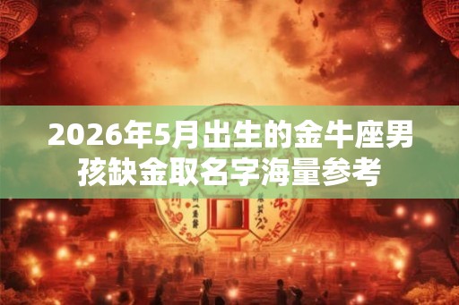 2026年5月出生的金牛座男孩缺金取名字海量参考 2026年5月出生的金牛座男孩缺金取名字海量参考