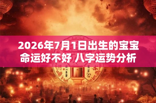 2026年7月1日出生的宝宝命运好不好 八字运势分析