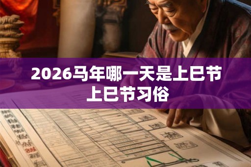 2026马年哪一天是上巳节 上巳节习俗