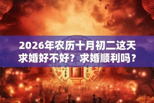 2026年农历十月初二这天求婚好不好？求婚顺利吗？