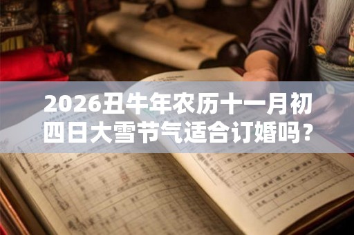 2026丑牛年农历十一月初四日大雪节气适合订婚吗？