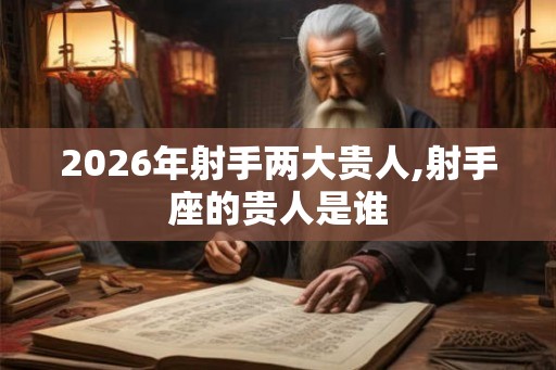 2026年射手两大贵人,射手座的贵人是谁