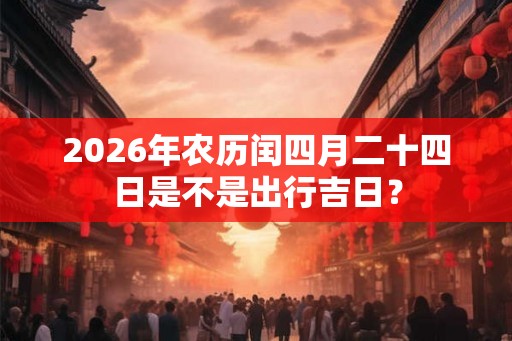 2026年农历闰四月二十四日是不是出行吉日? 2026年农历闰四月二十四日是不是出行吉日?