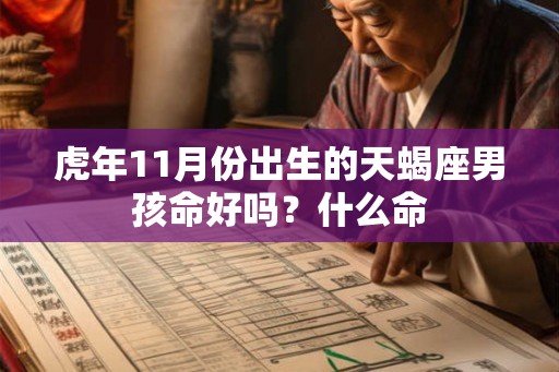 虎年11月份出生的天蝎座男孩命好吗？什么命