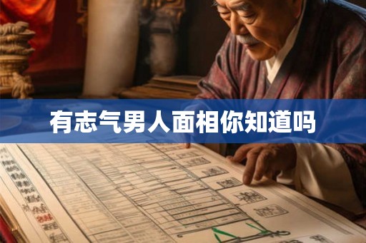 有志气男人面相你知道吗