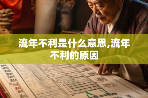 流年不利是什么意思,流年不利的原因