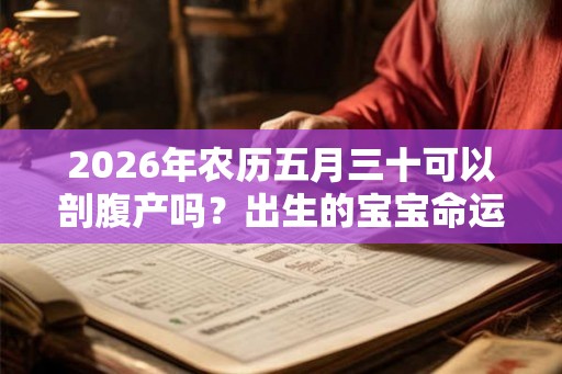 2026年农历五月三十可以剖腹产吗？出生的宝宝命运？