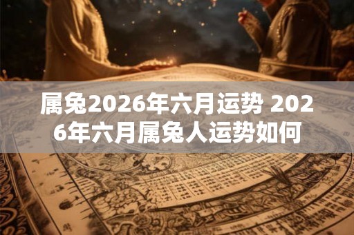 属兔2026年六月运势 2026年六月属兔人运势如何 属兔2026年六月运势 2026年六月属兔人运势如何