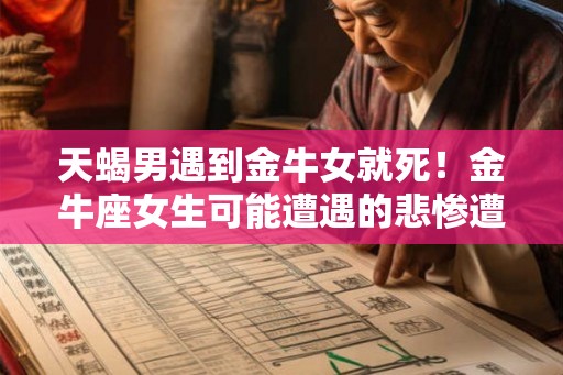 天蝎男遇到金牛女就死！金牛座女生可能遭遇的悲惨遭遇