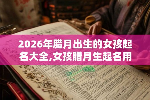 2026年腊月出生的女孩起名大全,女孩腊月生起名用什么字？