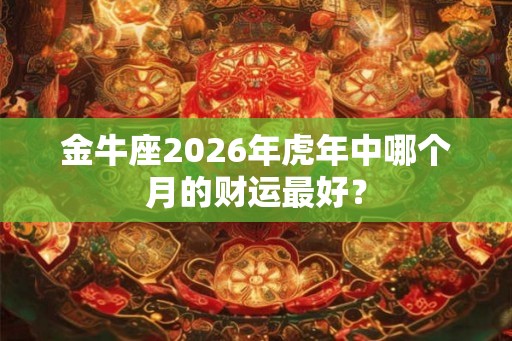 金牛座2026年虎年中哪个月的财运最好? 金牛座2026年虎年中哪个月的财运最好?