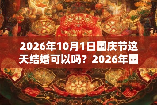 2026年10月1日国庆节这天结婚可以吗？2026年国庆节民政局上班吗？