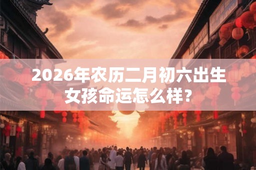 2026年农历二月初六出生女孩命运怎么样？
