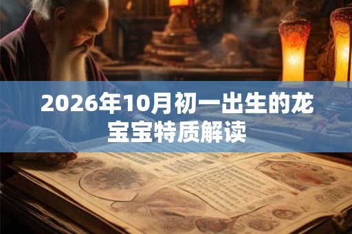 2026年10月初一出生的龙宝宝特质解读