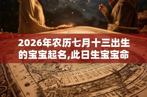 2026年农历七月十三出生的宝宝起名,此日生宝宝命好吗？