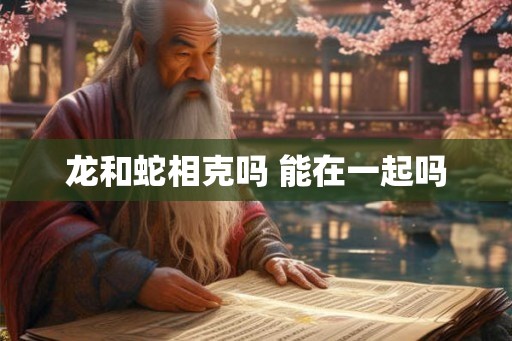 龙和蛇相克吗 能在一起吗