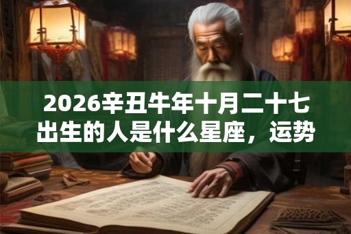 2026辛丑牛年十月二十七出生的人是什么星座，运势好不好？