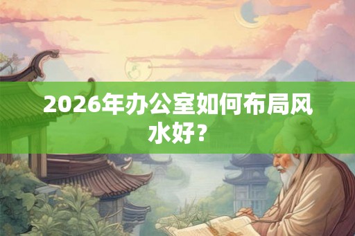 2026年办公室如何布局风水好？