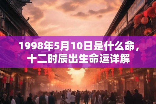 1998年5月10日是什么命,十二时辰出生命运详解 1998年5月10日是什么命,十二时辰出生命运详解