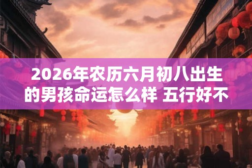 2026年农历六月初八出生的男孩命运怎么样 五行好不好