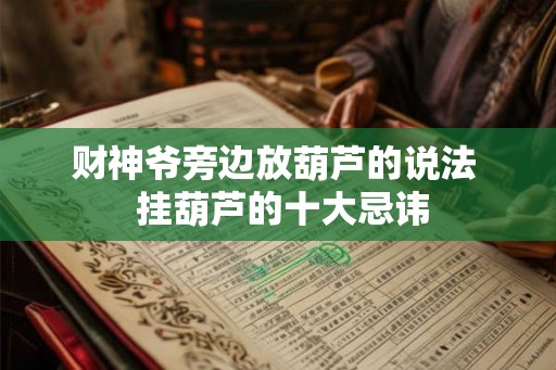 财神爷旁边放葫芦的说法  挂葫芦的十大忌讳
