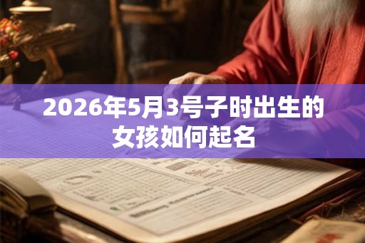 2026年5月3号子时出生的女孩如何起名