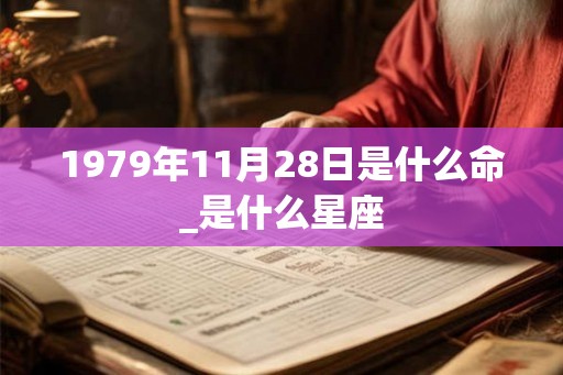 1979年11月28日是什么命_是什么星座