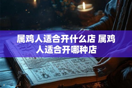 属鸡人适合开什么店 属鸡人适合开哪种店