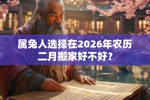 属兔人选择在2026年农历二月搬家好不好？