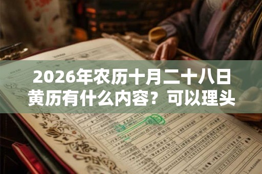 2026年农历十月二十八日黄历有什么内容？可以理头发吗？