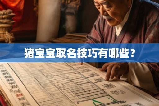 猪宝宝取名技巧有哪些？