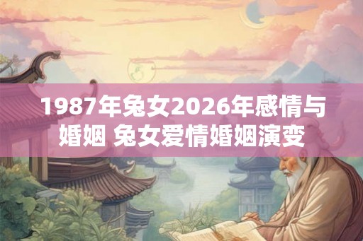 1987年兔女2026年感情与婚姻 兔女爱情婚姻演变