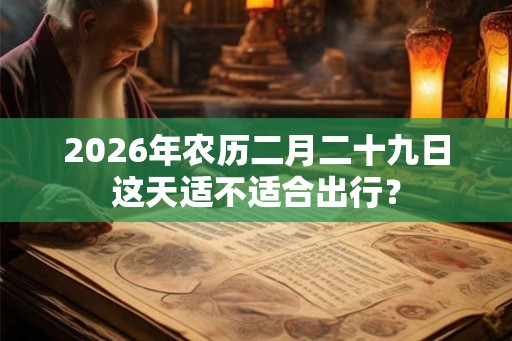 2026年农历二月二十九日这天适不适合出行？
