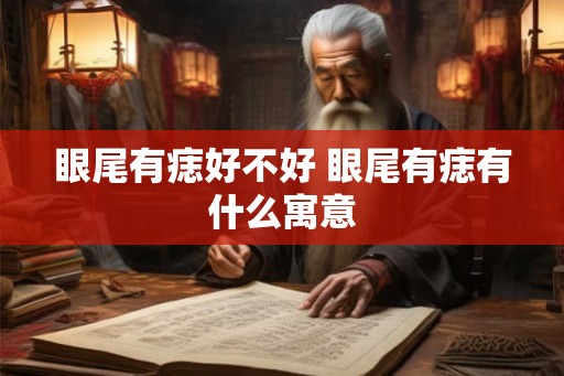 眼尾有痣好不好 眼尾有痣有什么寓意