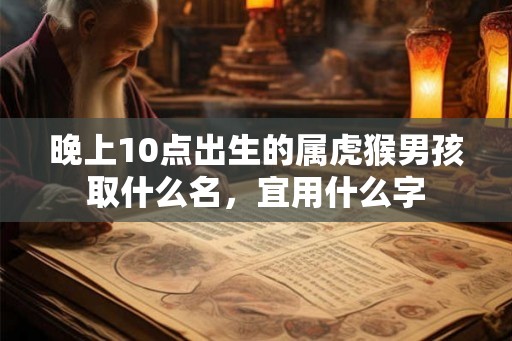 晚上10点出生的属虎猴男孩取什么名,宜用什么字 晚上10点出生的属虎猴男孩取什么名,宜用什么字